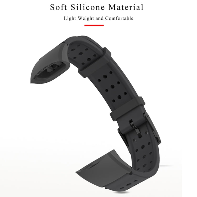 For Honor Band 4 / 5 MIJOBS Breathable Silicone Watch Band with Hole(Army Green) - Watch Bands by MIJOBS | Online Shopping UK | buy2fix