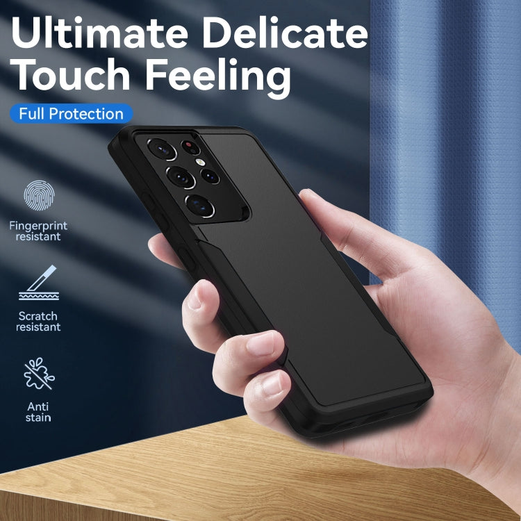 For Samsung Galay S21 Ultra 5G Pioneer Armor Heavy Duty PC + TPU Shockproof Case(Black) - Galaxy S21 Ultra 5G Cases by buy2fix | Online Shopping UK | buy2fix