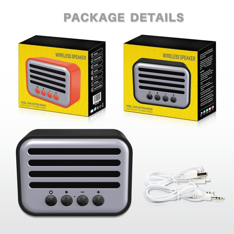 New Rixing NR-102 Mini TWS Bluetooth Speaker(Black) by NewRixing