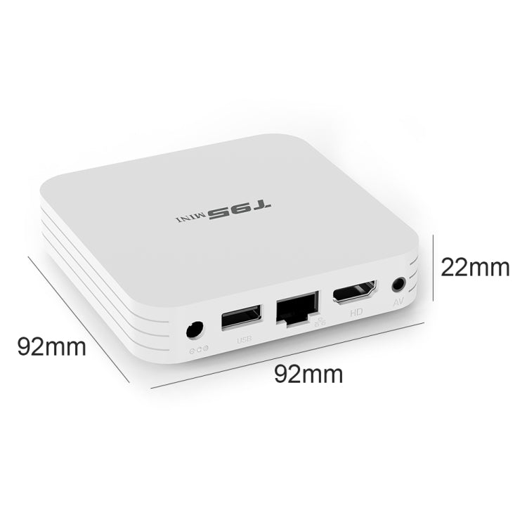 T95MINI 4K HD Network TV Set Top Box, Android 10.0, Allwinner H313 Quad Core 64-bit Cortex-A53, 1GB + 8GB, Support 2.4G WiFi, HDMI, AV, LAN, USB 2.0, UK Plug - Allwinner H3 by buy2fix | Online Shopping UK | buy2fix