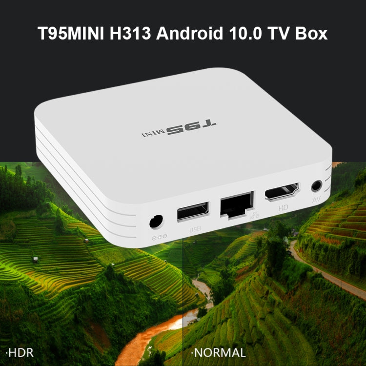 T95MINI 4K HD Network TV Set Top Box, Android 10.0, Allwinner H313 Quad Core 64-bit Cortex-A53, 1GB + 8GB, Support 2.4G WiFi, HDMI, AV, LAN, USB 2.0, AU Plug - Allwinner H3 by buy2fix | Online Shopping UK | buy2fix