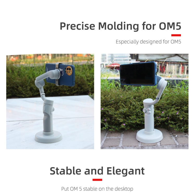 Sunnylife DZ75 Mobile Phone Gimbal Desktop Fixed Stand Base for DJI OM 5(Grey) - by Sunnylife | Online Shopping UK | buy2fix