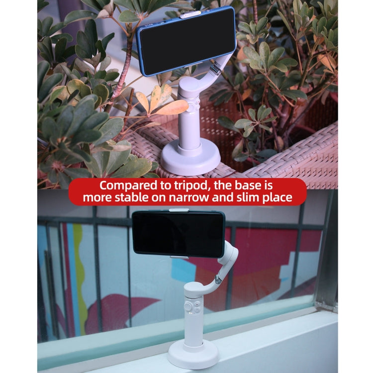 Sunnylife DZ75 Mobile Phone Gimbal Desktop Fixed Stand Base for DJI OM 5(White) - by Sunnylife | Online Shopping UK | buy2fix