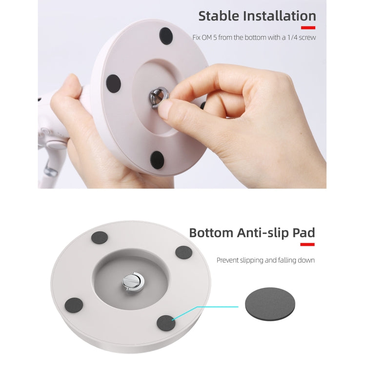 Sunnylife DZ75 Mobile Phone Gimbal Desktop Fixed Stand Base for DJI OM 5(Grey) - by Sunnylife | Online Shopping UK | buy2fix