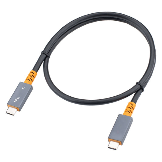 9046 100W USB-C / Type-C Male to USB-C / Type-C Male Two-color Data Cable 4K Audio Video Cable for Thunderbolt 3, Cable Length:2m by buy2fix