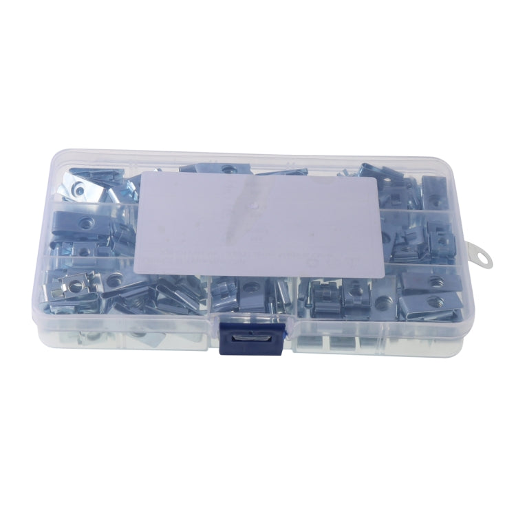 A6091 120 PCS Car M4/M5/M6 Fastener Clips Base U-shaped Clip Nut by buy2fix