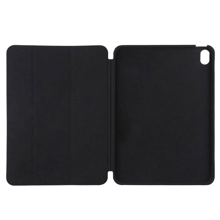 For iPad mini 6 3-fold Horizontal Flip Smart Leather Tablet Case with Sleep / Wake-up Function & Holder(Black) - iPad mini 6 Cases by buy2fix | Online Shopping UK | buy2fix