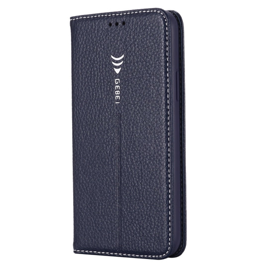 For iPhone 11 Pro GEBEI PU+TPU Horizontal Flip Protective Case with Holder & Card Slots(Blue) by GEBEI