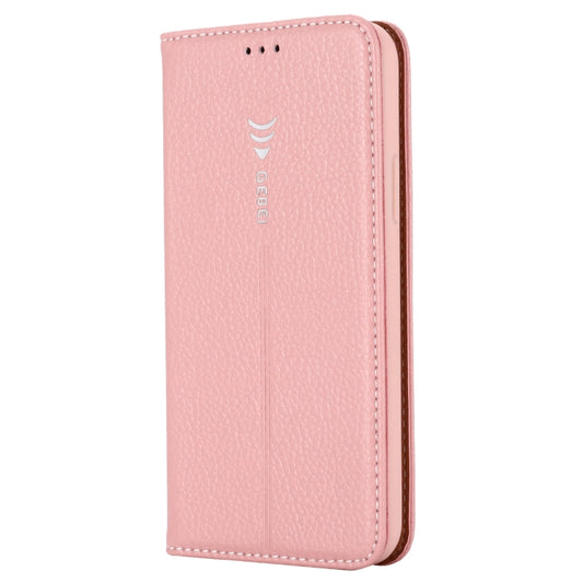 For iPhone 11 Pro Max GEBEI PU+TPU Horizontal Flip Protective Case with Holder & Card Slots(Rose Gold) by GEBEI