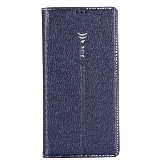 For Galaxy Note 10+ GEBEI PU+TPU Horizontal Flip Protective Case with Holder & Card Slots(Blue) by GEBEI