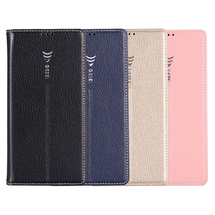 For Galaxy Note 10+ GEBEI PU+TPU Horizontal Flip Protective Case with Holder & Card Slots(Gold) by GEBEI
