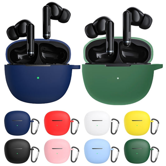 For QCY HT03 Integrated Liquid Silicone Earphone Protective Case with Hook(White) by buy2fix