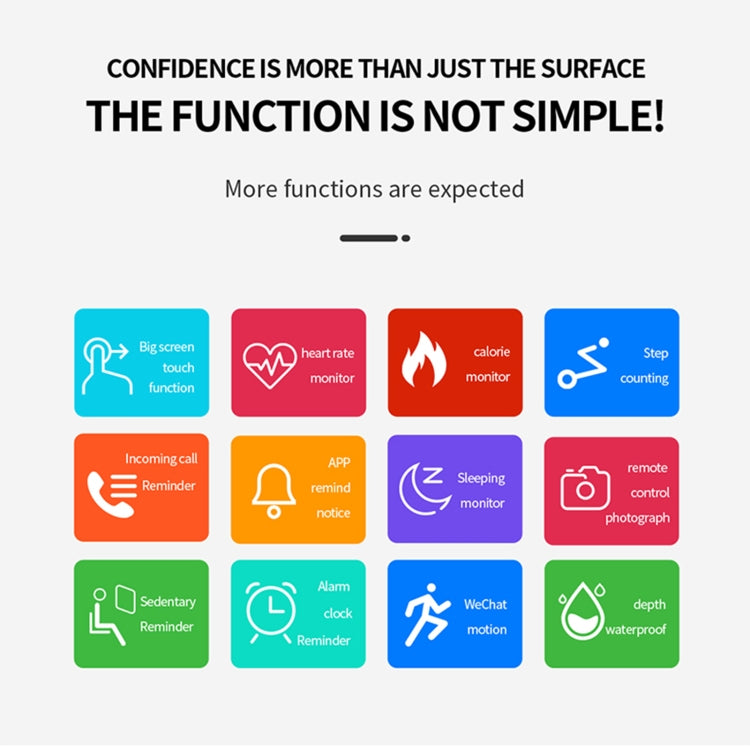 PTone 1.44 inch HD Touch Screen IP67 Waterproof Smart Watch, Support Sleep Monitoring / Heart Rate Monitoring / Blood Pressure Monitoring(Blue) by buy2fix