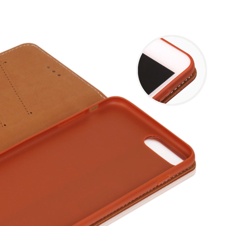 For iPhone SE 2020 & 8 & 7 GEBEI PU+TPU Horizontal Flip Protective Case with Holder & Card Slots(Rose Red) by GEBEI