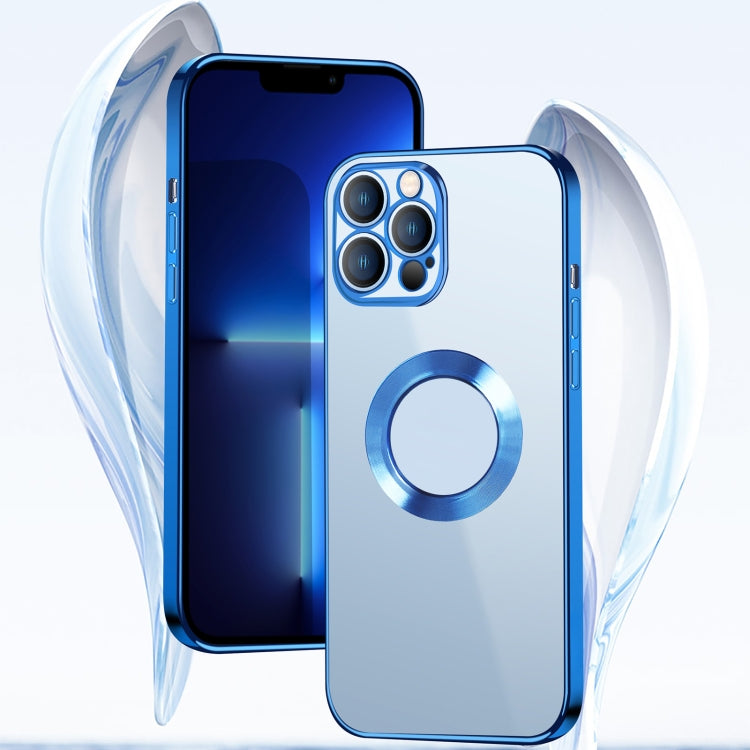 For iPhone 13 Pro 9D Electroplated Edge Metal Ring Clear PC + TPU Shockproof Case (Gold) - iPhone 13 Pro Cases by buy2fix | Online Shopping UK | buy2fix