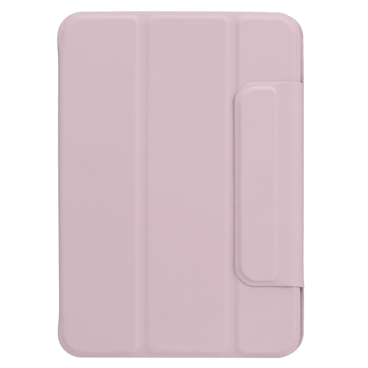 For iPad mini 2024 / mini 6 Horizontal Flip Ultra-thin Fixed Buckle Magnetic PU Tablet Case With Three-folding Holder & Sleep / Wake-up Function(Pink) - iPad mini 6 Cases by buy2fix | Online Shopping UK | buy2fix