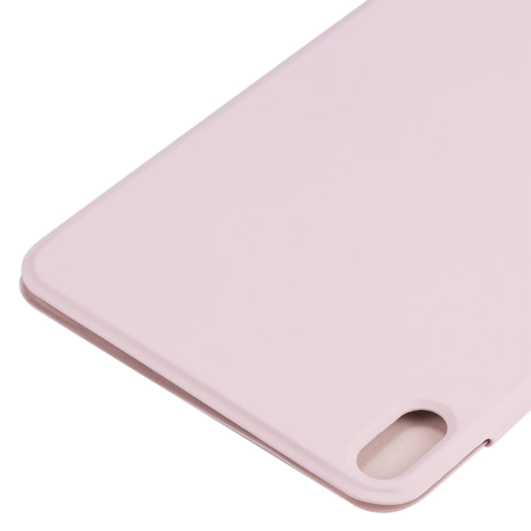 For iPad mini 2024 / mini 6 Horizontal Flip Ultra-thin Fixed Buckle Magnetic PU Tablet Case With Three-folding Holder & Sleep / Wake-up Function(Pink) - iPad mini 6 Cases by buy2fix | Online Shopping UK | buy2fix