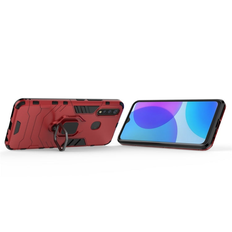 For Vivo U3 & Y19 Shockproof PC + TPU Protective Case with Magnetic Ring Holder(Red) - vivo Cases by buy2fix | Online Shopping UK | buy2fix