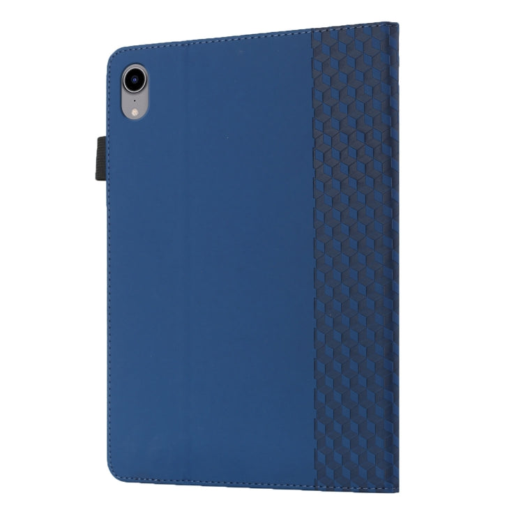 For iPad mini 2024 / mini 6 Rhombus Skin Feel Horizontal Flip Tablet Case with Card Slots & Holder & Sleep / Wake-up Function(Royal Blue) - iPad mini 6 Cases by buy2fix | Online Shopping UK | buy2fix