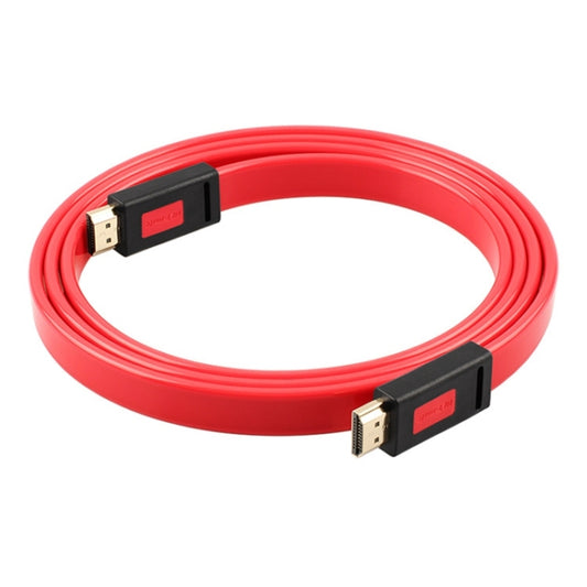 ULT-unite 4K Ultra HD Gold-plated HDMI to HDMI Flat Cable, Cable Length:1.5m(Transparent Red) by ult-unite