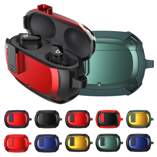 Bumblebee Armor Earphone Protective Case with Switch & Hook For Beats Studio Buds(Green + Yellow) by buy2fix