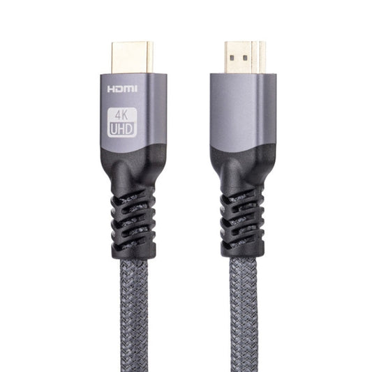 HDMI 2.0 Male to HDMI 2.0 Male 4K Ultra-HD Braided Adapter Cable, Cable Length:2m(Grey) by buy2fix