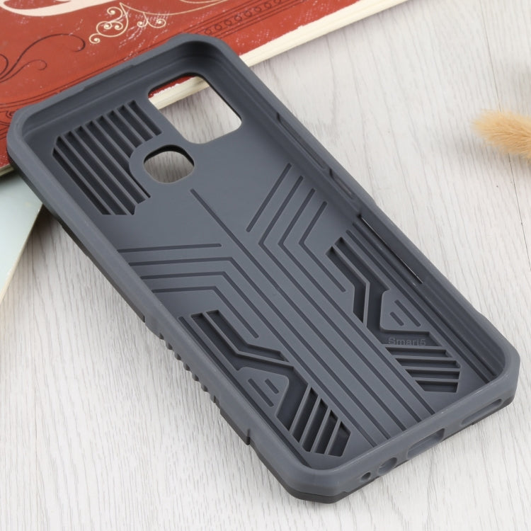 For Infinix Smart 5 Armor Warrior Shockproof PC + TPU Protective Case(Grey) - More Brand by buy2fix | Online Shopping UK | buy2fix