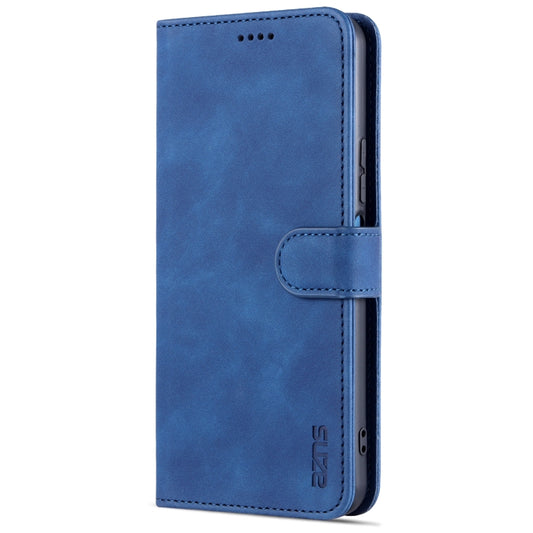 For vivo Y21 / Y33S AZNS Skin Feel Calf Texture Horizontal Flip Leather Case with Card Slots & Holder & Wallet(Blue) by AZNS