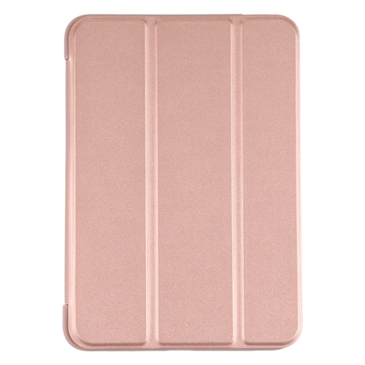 For iPad mini 2024 / mini 6 GEBEI Shockproof Horizontal Flip Tablet Case with Three-folding Holder(Rose Gold) - iPad mini 6 Cases by GEBEI | Online Shopping UK | buy2fix