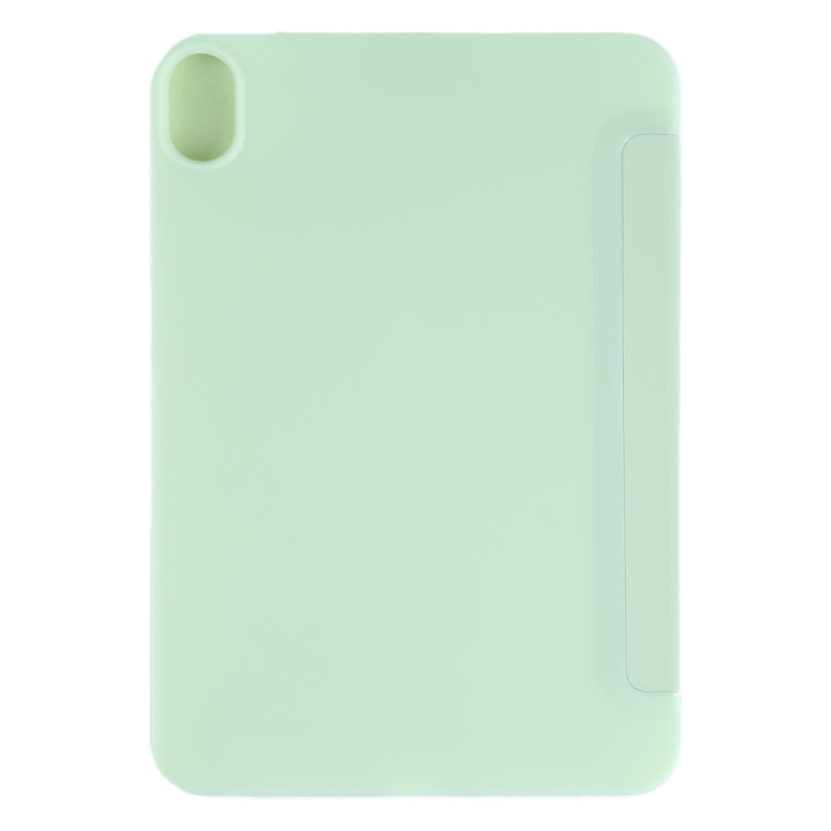 For iPad mini 2024 / mini 6 GEBEI Shockproof Horizontal Flip Tablet Case with Three-folding Holder(Mint Green) - iPad mini 6 Cases by GEBEI | Online Shopping UK | buy2fix