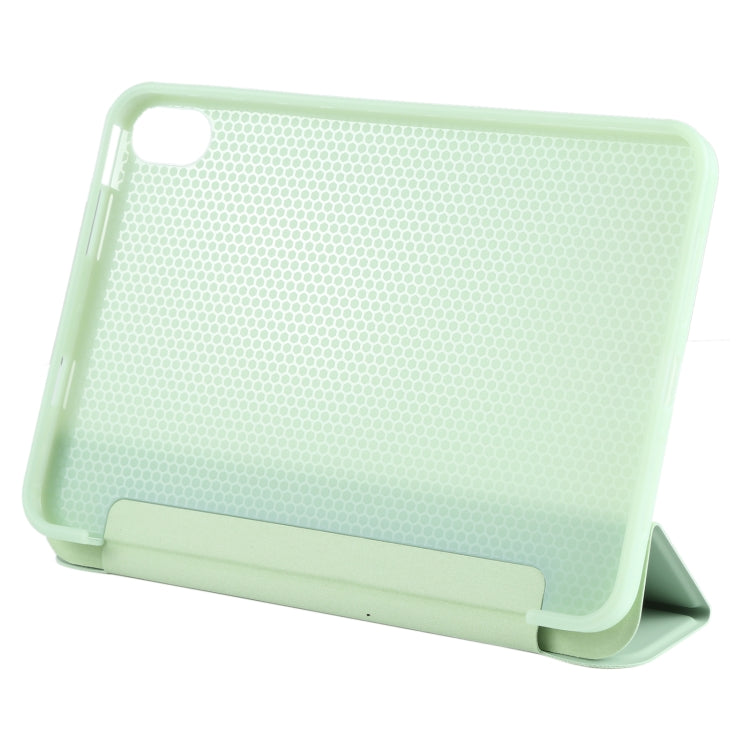 For iPad mini 2024 / mini 6 GEBEI Shockproof Horizontal Flip Tablet Case with Three-folding Holder(Mint Green) - iPad mini 6 Cases by GEBEI | Online Shopping UK | buy2fix
