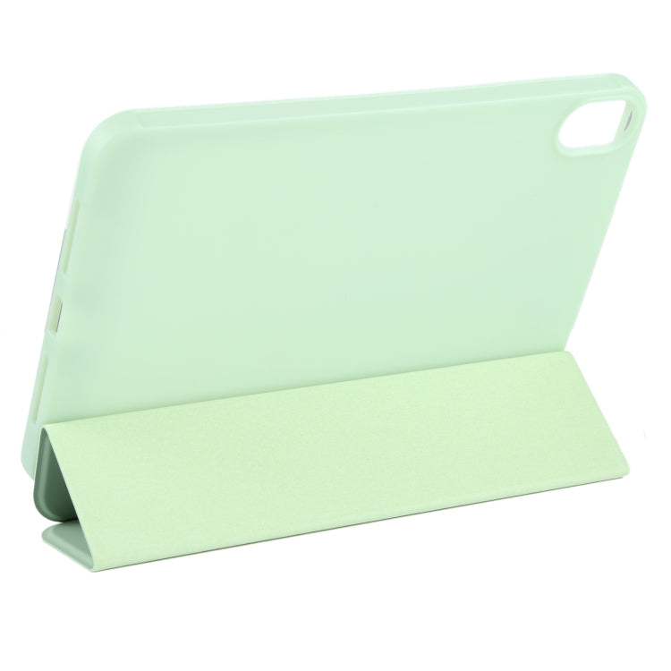 For iPad mini 2024 / mini 6 GEBEI Shockproof Horizontal Flip Tablet Case with Three-folding Holder(Mint Green) - iPad mini 6 Cases by GEBEI | Online Shopping UK | buy2fix