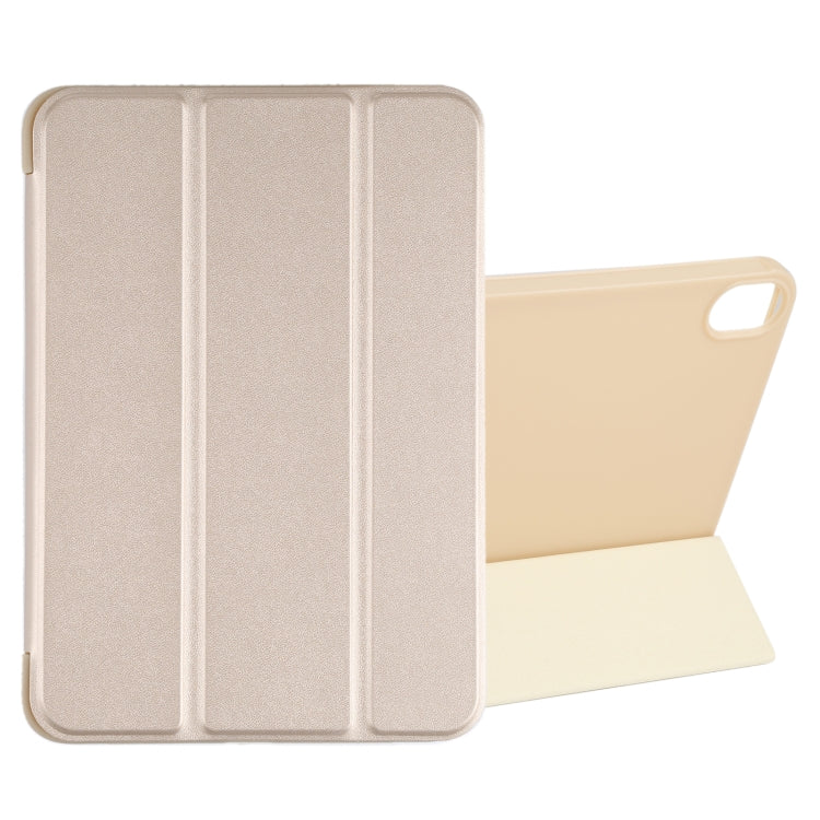 For iPad mini 2024 / mini 6 GEBEI Shockproof Horizontal Flip Tablet Case with Three-folding Holder(Gold) - iPad mini 6 Cases by GEBEI | Online Shopping UK | buy2fix