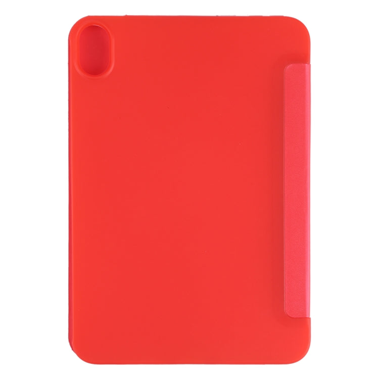 For iPad mini 2024 / mini 6 GEBEI Shockproof Horizontal Flip Tablet Case with Three-folding Holder(Red) - iPad mini 6 Cases by GEBEI | Online Shopping UK | buy2fix