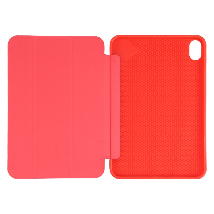 For iPad mini 2024 / mini 6 GEBEI Shockproof Horizontal Flip Tablet Case with Three-folding Holder(Red) - iPad mini 6 Cases by GEBEI | Online Shopping UK | buy2fix