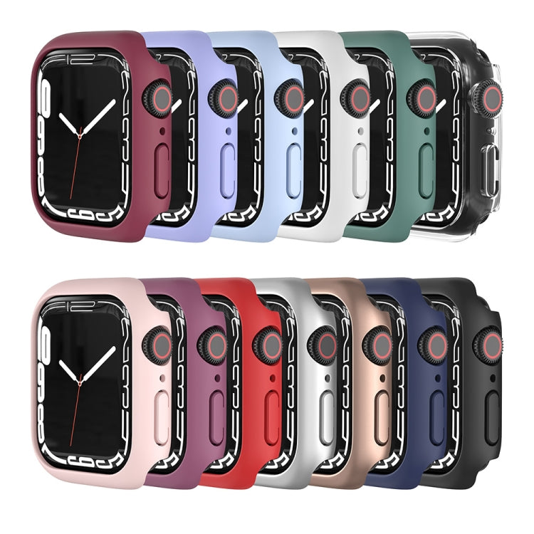 Shockproof TPU Protective Case For Apple Watch Series 9 / 8 / 7 45mm(Transparent) - Watch Cases by buy2fix | Online Shopping UK | buy2fix