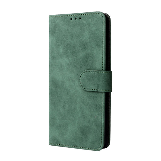 For OPPO Realme GT Neo2 Solid Color Skin Feel Magnetic Buckle Horizontal Flip Calf Texture PU Phone Case(Green) by buy2fix