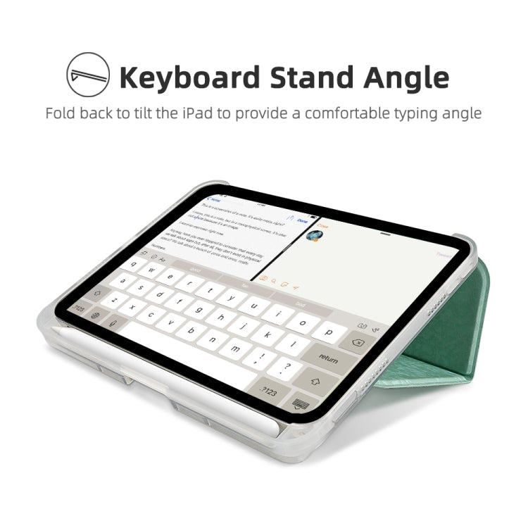 For iPad mini 6 / mini 2024 Shell Texture Dual-Fold Smart Leather Tablet Case(Black) - iPad mini 6 Cases by buy2fix | Online Shopping UK | buy2fix