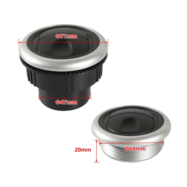 A5681-03 71mm RV Universal Air-conditioning Outlet, Hole Size: 60mm - Air Conditioning System by buy2fix | Online Shopping UK | buy2fix