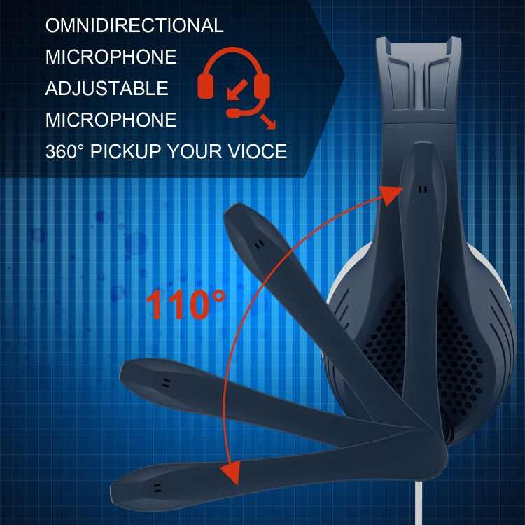 SADES A9 3.5mm Port Adjustable Gaming Headset with Microphone(Blue) - Multimedia Headset by SADES | Online Shopping UK | buy2fix