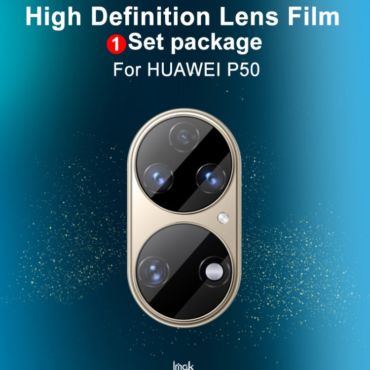 For Huawei P50 IMAK HD Rear Camera Lens Tempered Glass Film by imak