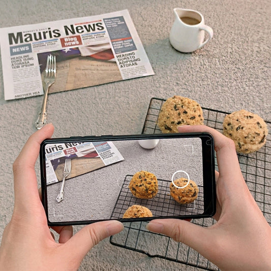 80 x 60cm PVC Backdrop Board Coarse Sand Texture Cement Photography Backdrop Board(Light Grey) by buy2fix