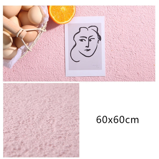 60 x 60cm PVC Backdrop Board Coarse Sand Texture Cement Photography Backdrop Board(Pink) by buy2fix