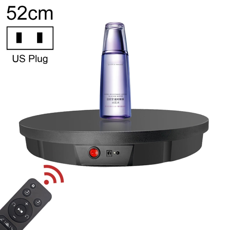52cm Remote Control Electric Rotating Turntable Display Stand Video Shooting Props Turntable, Plug-in Power, Power Plug:US Plug(Black) - by buy2fix | Online Shopping UK | buy2fix