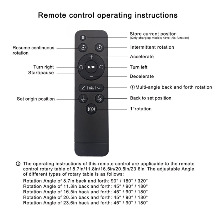 52cm Remote Control Electric Rotating Turntable Display Stand Video Shooting Props Turntable, Plug-in Power, Power Plug:US Plug(Black) - by buy2fix | Online Shopping UK | buy2fix