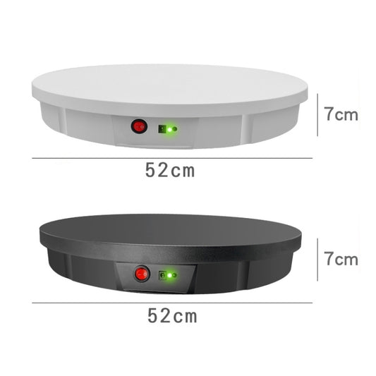 52cm Remote Control Electric Rotating Turntable Display Stand Video Shooting Props Turntable, Charging Power, Power Plug:UK Plug(White) by buy2fix
