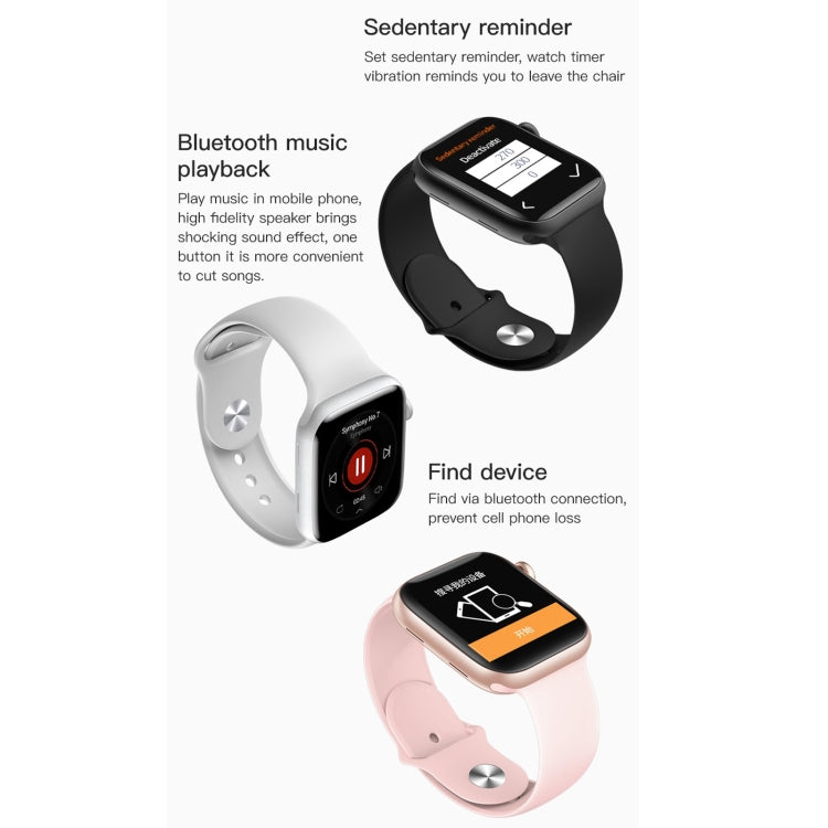 T500 1.44 inch TFT Touch Screen Smart Watch, Support Sleep Monitoring / Heart Rate Monitoring / Bluetooth Call / Bluetooth Music Playback(Pink) by buy2fix