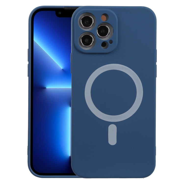 For iPhone 13 Pro Max Liquid Silicone Shockproof Magsafe Case (Navy Blue) - iPhone 13 Pro Max Cases by buy2fix | Online Shopping UK | buy2fix