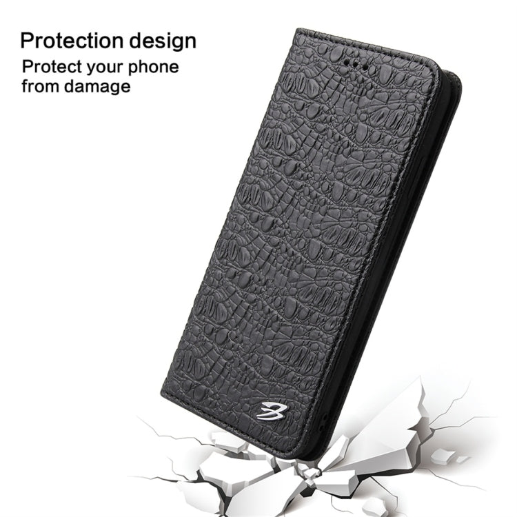 For iPhone XS Max Crocodile Texture PC + TPU Horizontal Flip Leather Case with Holder & Card Slots & Wallet(Black) - More iPhone Cases by buy2fix | Online Shopping UK | buy2fix