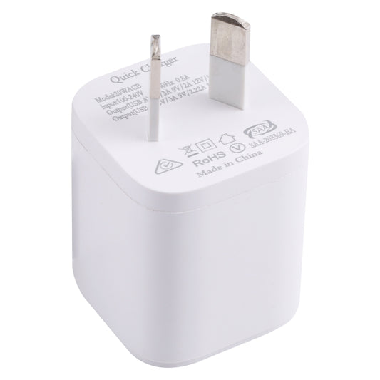 20WACB 20W QC3.0 + PD Quick Charger, Plug Specification:AU Plug(White) by buy2fix